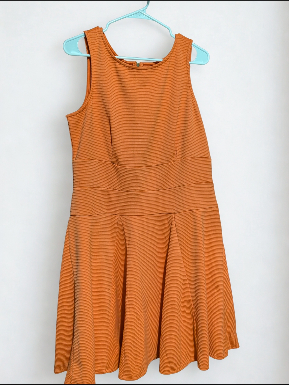 Nicole by Nicole Miller Sleeveless Orange Fit & Flare Dress